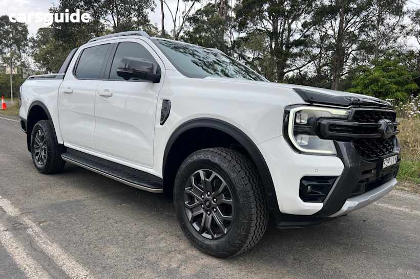 White 2023 Ford Ranger Ute Tray WILDTRAK 4X4