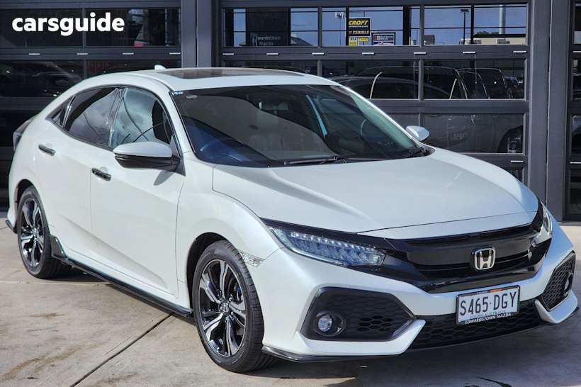 White 2018 Honda Civic Hatch RS F