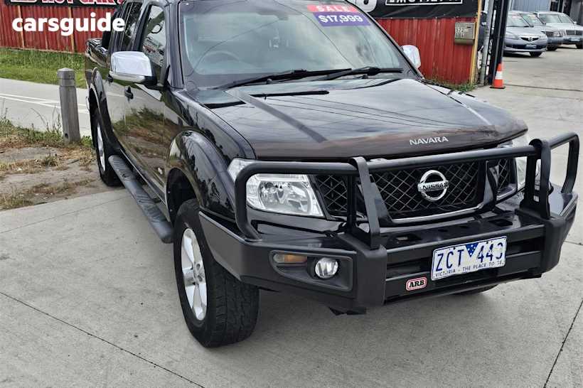Black 2012 Nissan Navara Dual Cab Utility St-X 550 (4X4)