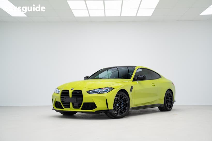 Yellow 2023 BMW M4 Coupe Competition