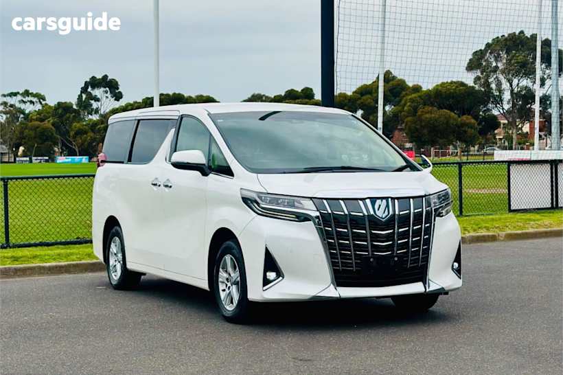 White 2021 Toyota Alphard Commercial X