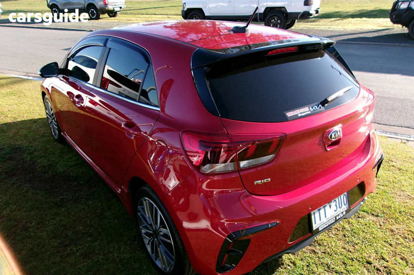 Red 2021 Kia RIO Hatch GT-LINE F