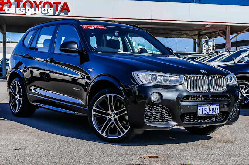 Black 2015 BMW X3 Wagon Xdrive 30D