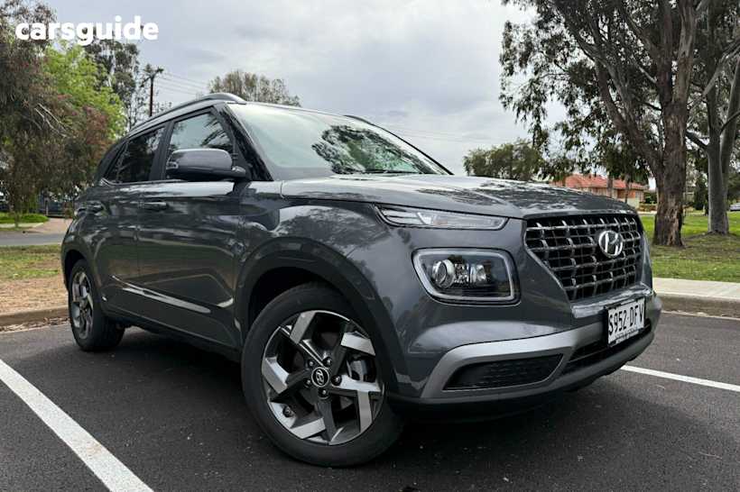 Grey 2025 Hyundai Venue Wagon Elite (Black) Sunroof