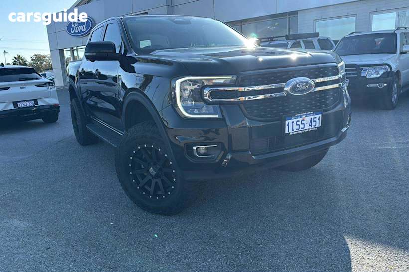 Black 2022 Ford Ranger Ute Tray XLT 4X4