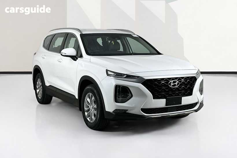 White 2021 Hyundai Santa FE Wagon Active Crdi (Awd)