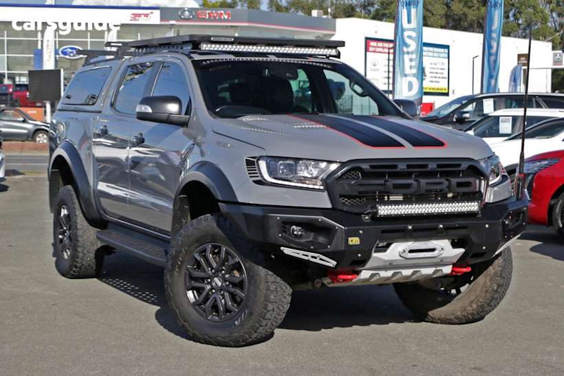 Grey 2021 Ford Ranger Ute Tray RAPTOR 4X4