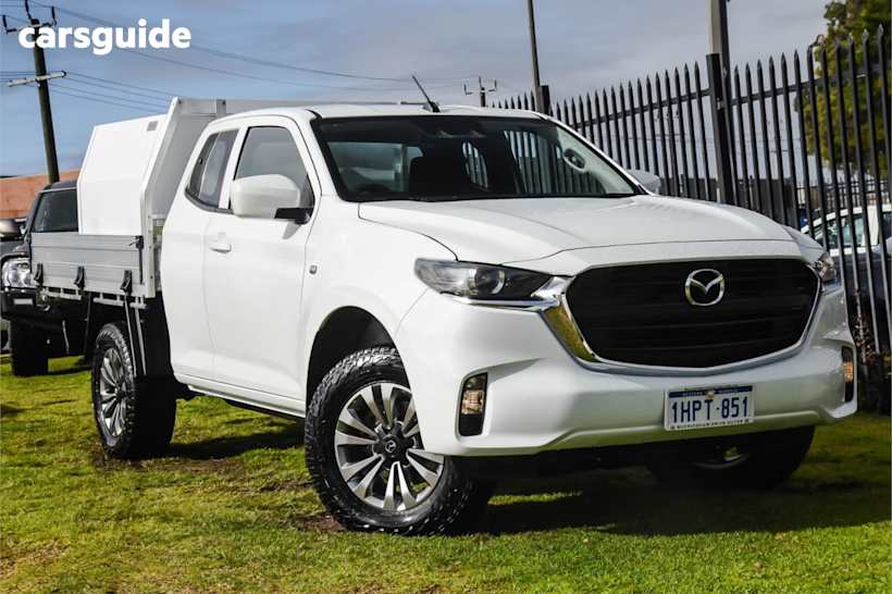 White 2022 Mazda BT-50 Ute Tray XT 4X4