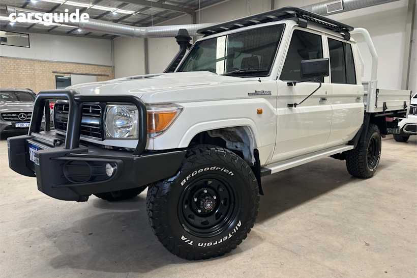 White 2019 Toyota Landcruiser Ute Tray WORKMATE 4X4