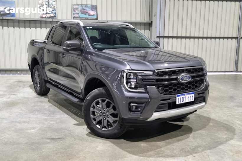 Grey 2022 Ford Ranger Ute Tray WILDTRAK 4X4