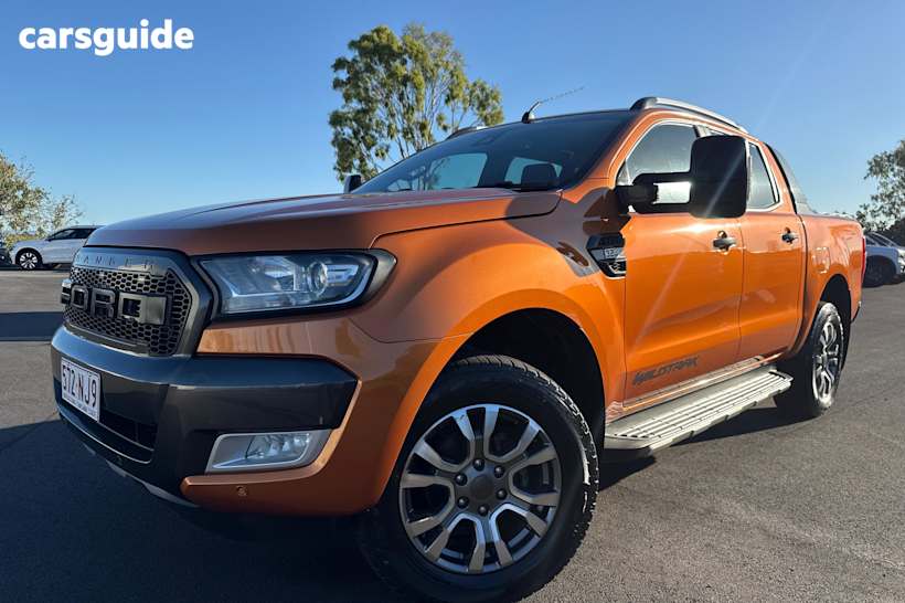 Orange 2016 Ford Ranger Ute Tray WILDTRAK 4X4