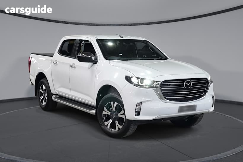 White 2023 Mazda BT-50 Ute Tray GT 4X4