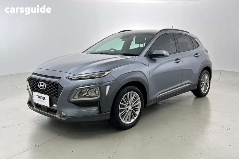 Grey 2018 Hyundai Kona SUV ELITE F