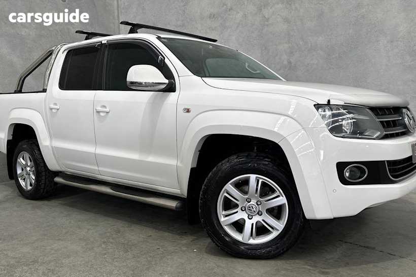 White 2013 Volkswagen Amarok Ute Tray TDI400 HIGHLINE 4X4
