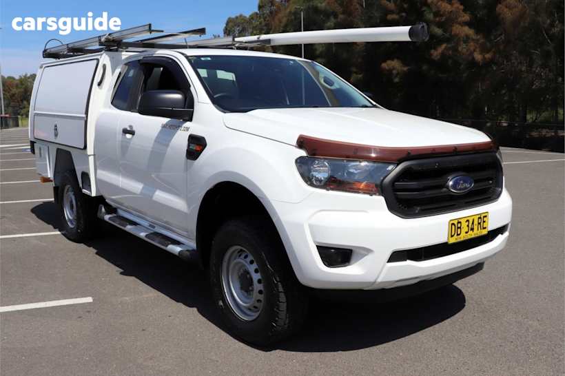 White 2021 Ford Ranger Ute Tray XL 4X4