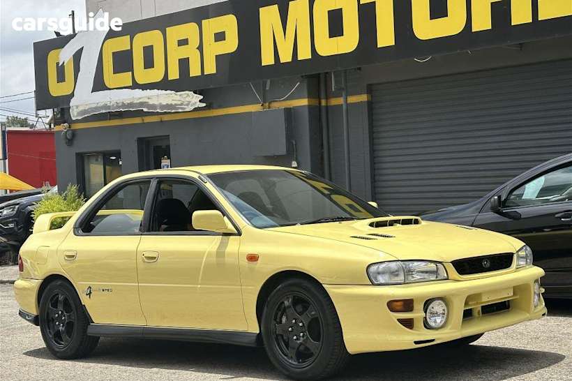 Yellow 2000 Subaru Impreza Sedan Wrx Ltd Ed Club Spec Evo Iv