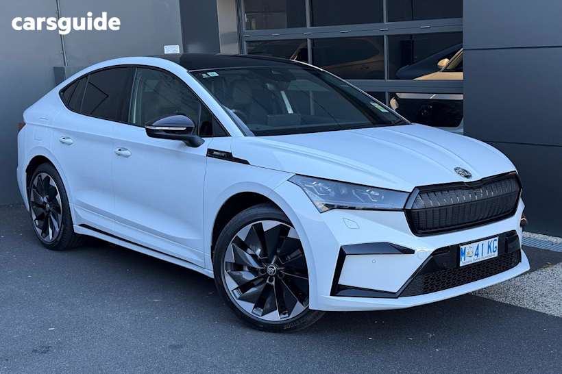 White 2025 Skoda Enyaq SUV SPORTLINE R