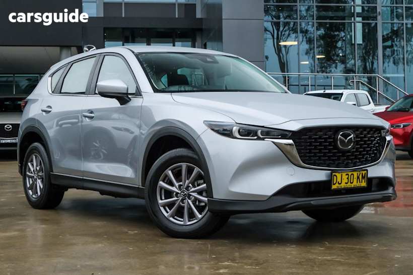 Silver 2023 Mazda CX-5 SUV G20 MAXX F