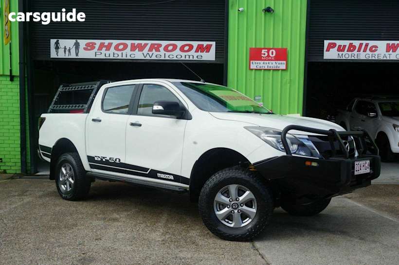 White 2016 Mazda BT-50 Ute Tray XT 4X4