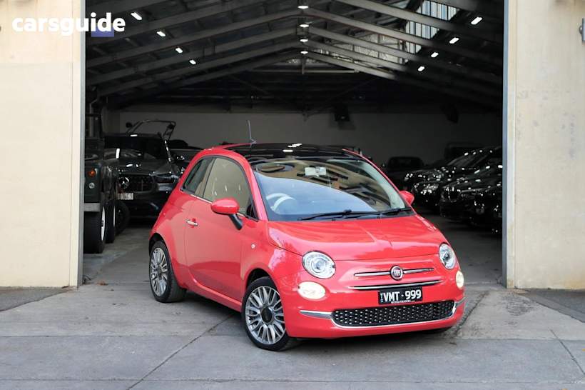 Red 2018 Fiat 500 Hatchback Lounge