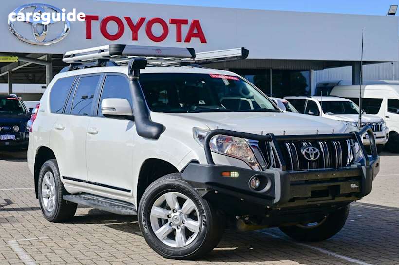 White 2014 Toyota Landcruiser Prado SUV ALTITUDE 4X4