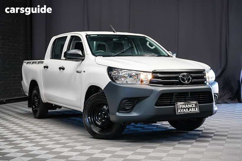 White 2021 Toyota Hilux Double Cab Pick Up Workmate
