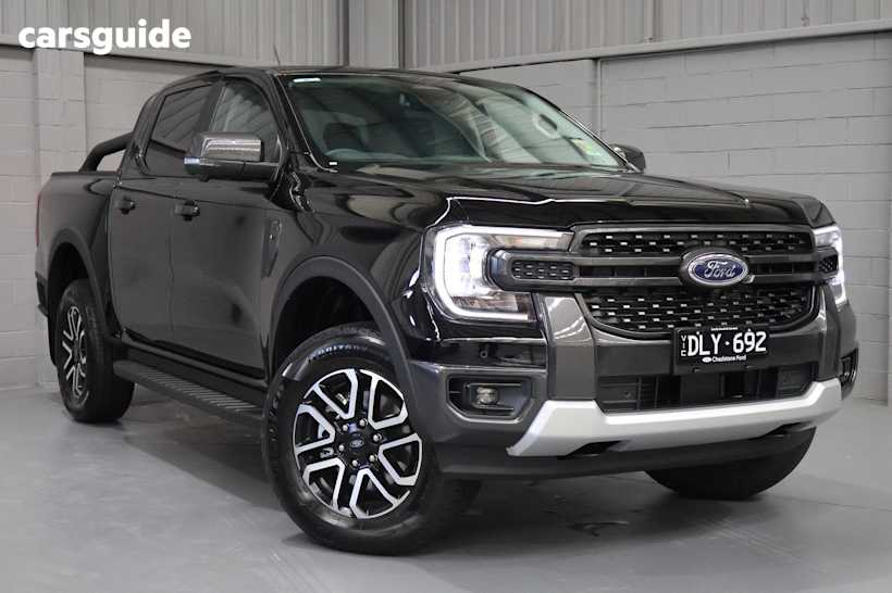 Black 2025 Ford Ranger Ute Tray SPORT 4X4