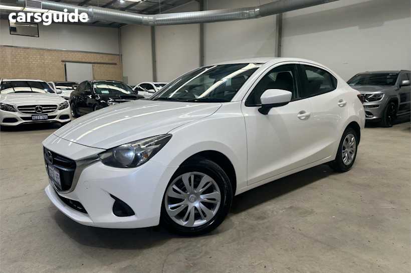 White 2019 Mazda Mazda2 Sedan NEO