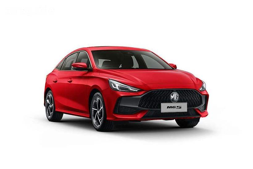 Red 2025 MG MG5 Sedan ESSENCE F