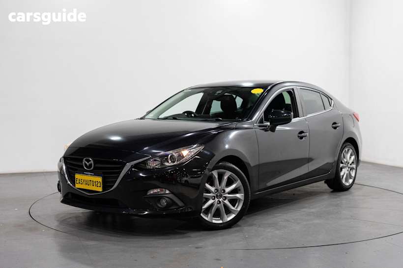 Black 2014 Mazda 3 Sedan Sp25