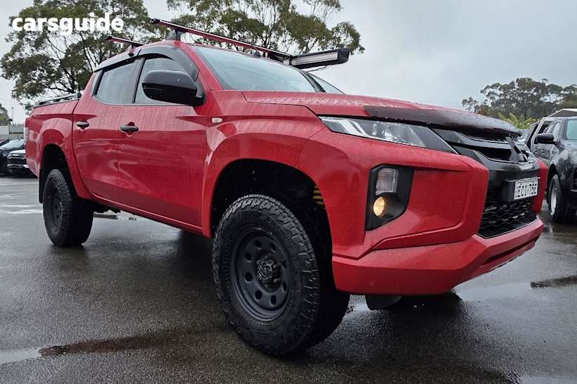 Red 2019 Mitsubishi Triton Double Cab Pick Up Glx Plus (4X4)