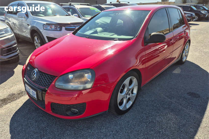 Red 2009 Volkswagen Golf Hatchback Gti