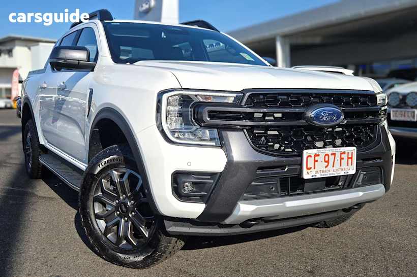 White 2024 Ford Ranger Ute Tray WILDTRAK 4X4