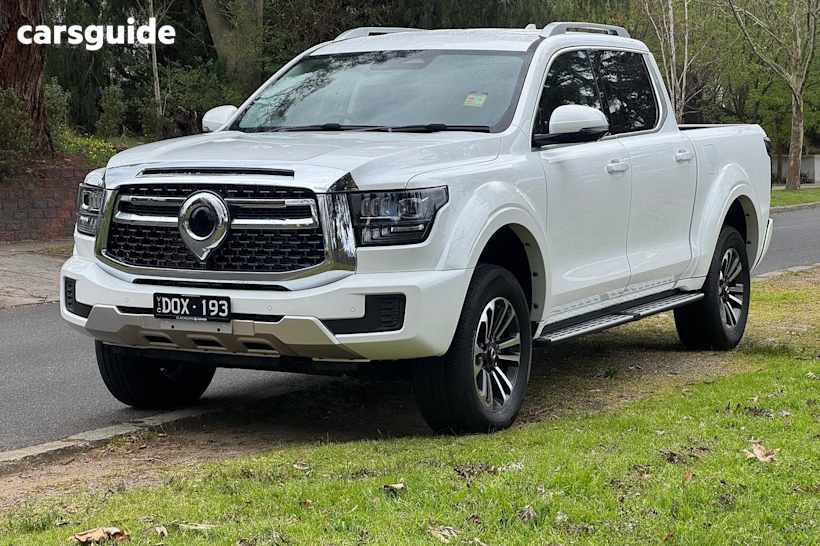 White 2024 GWM Cannon Alpha Ute Tray LUX 4WD