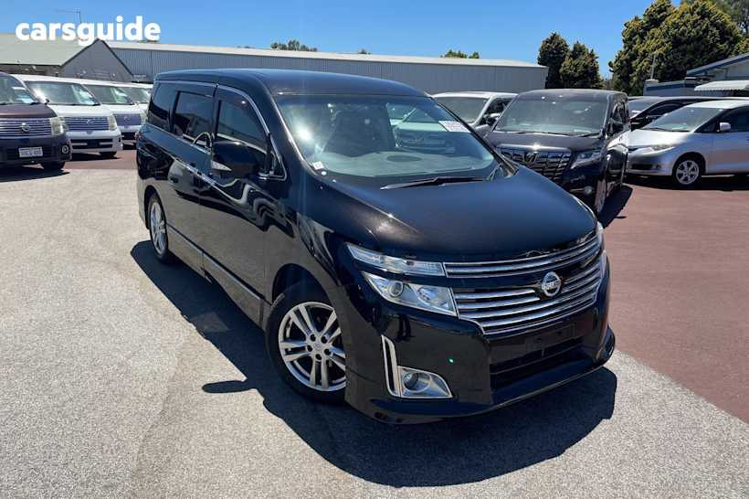 Black 2010 Nissan Elgrand Commercial 7 SEATER LUXURY WAGON