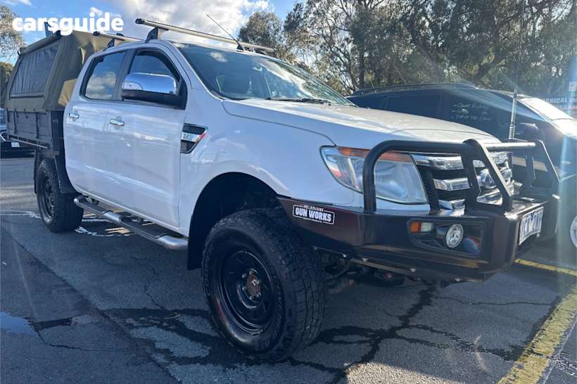 White 2014 Ford Ranger Ute Tray XLT 4X4