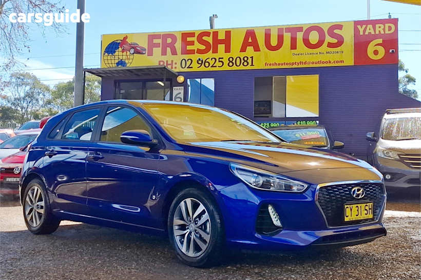 Blue 2020 Hyundai I30 Hatchback Active