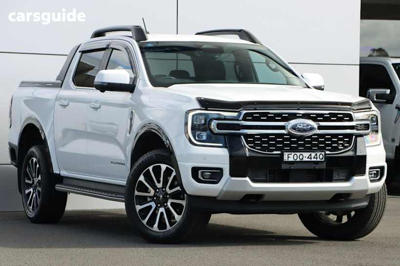 White 2025 Ford Ranger Ute Tray PLATINUM 4X4