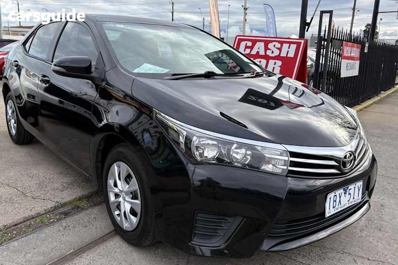 Black 2014 Toyota Corolla Sedan ASCENT F