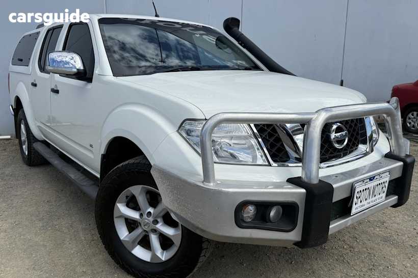 White 2012 Nissan Navara Ute Tray ST-X 550