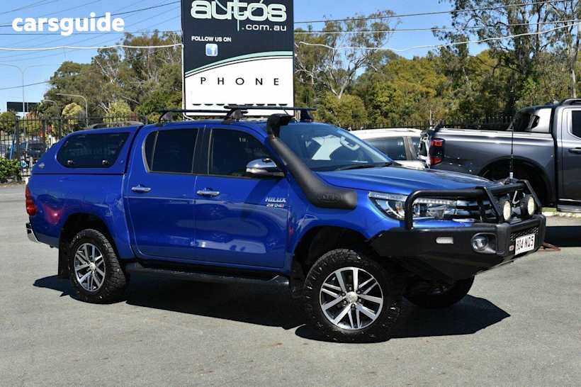 Blue 2016 Toyota Hilux Ute Tray SR5 4X4