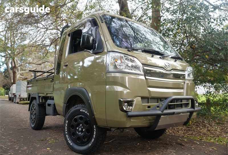 Green 2019 Daihatsu Hijet Ute Tray LIFT KIT DUAL RANGE RAMBO EDITION RAMBO LIFT KIT EDITION