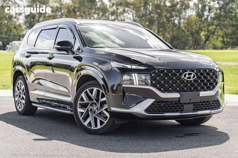 Black 2022 Hyundai Santa FE Wagon Highlander Crdi (Awd)