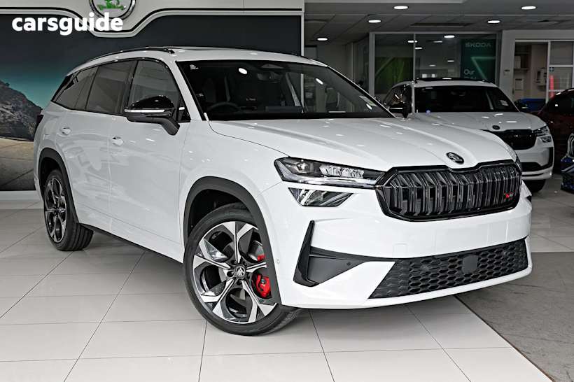 White 2025 Skoda Kodiaq SUV 140TSI SPORTLINE 4X4