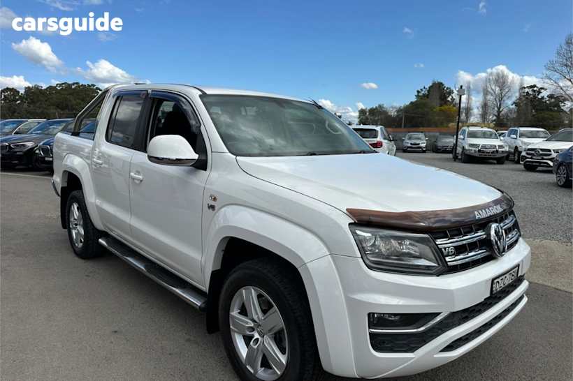 White 2018 Volkswagen Amarok Ute Tray TDI550 HIGHLINE 4X4