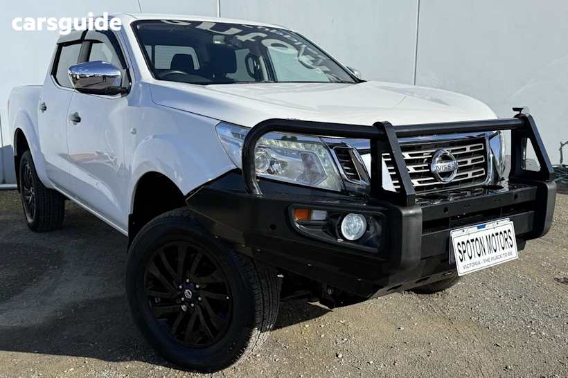 White 2017 Nissan Navara Ute Tray SL