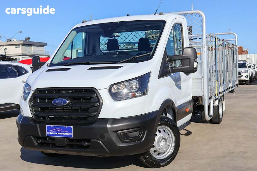 White 2021 Ford Transit Ute Tray 430E R