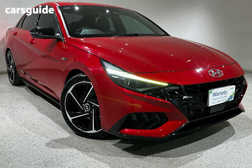 Red 2021 Hyundai I30 Sedan N LINE PREMIUM F