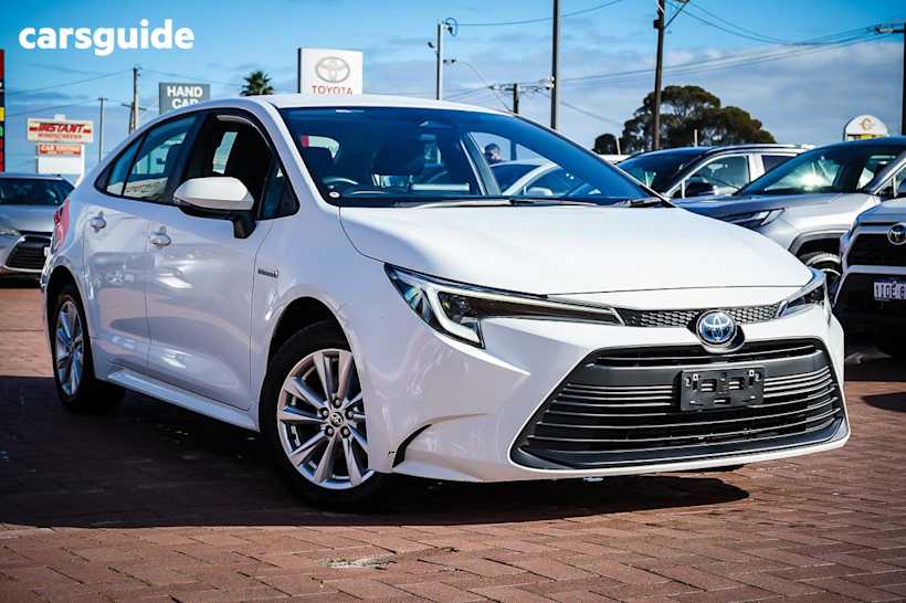 White 2024 Toyota Corolla Sedan Ascent Sport Hev