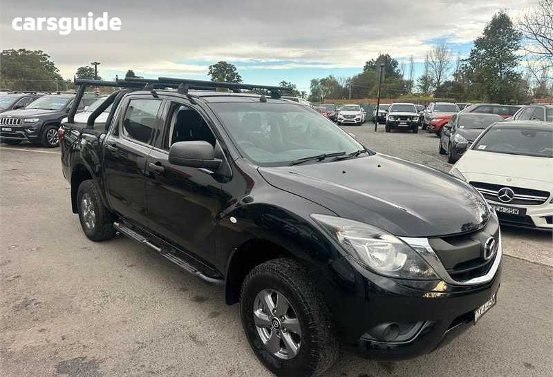 Black 2017 Mazda BT-50 Dual Cab Utility Xt (4X4)